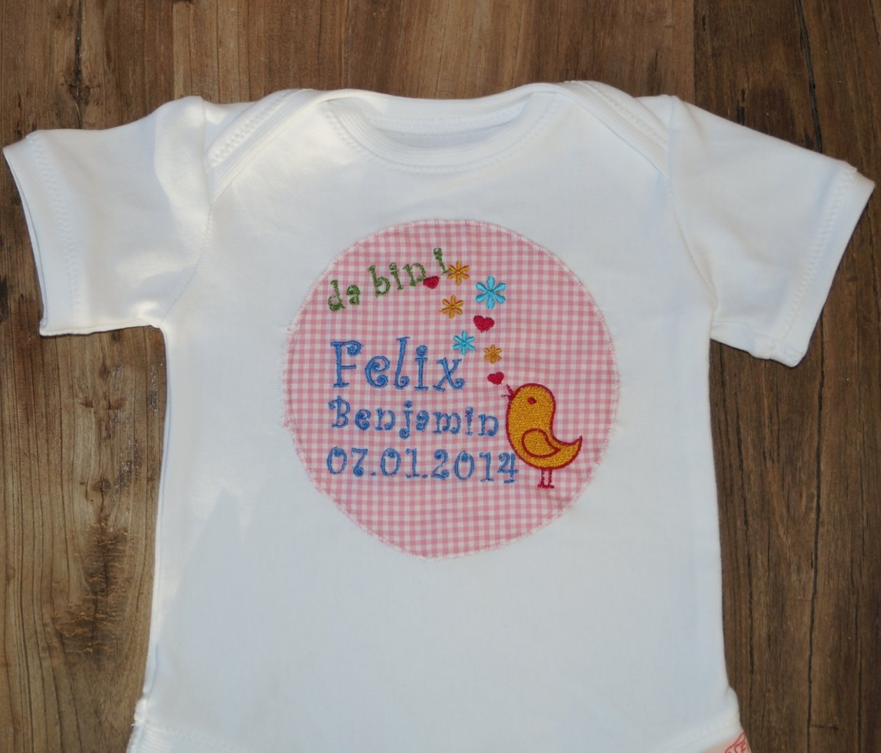 Babybody mit Namen
